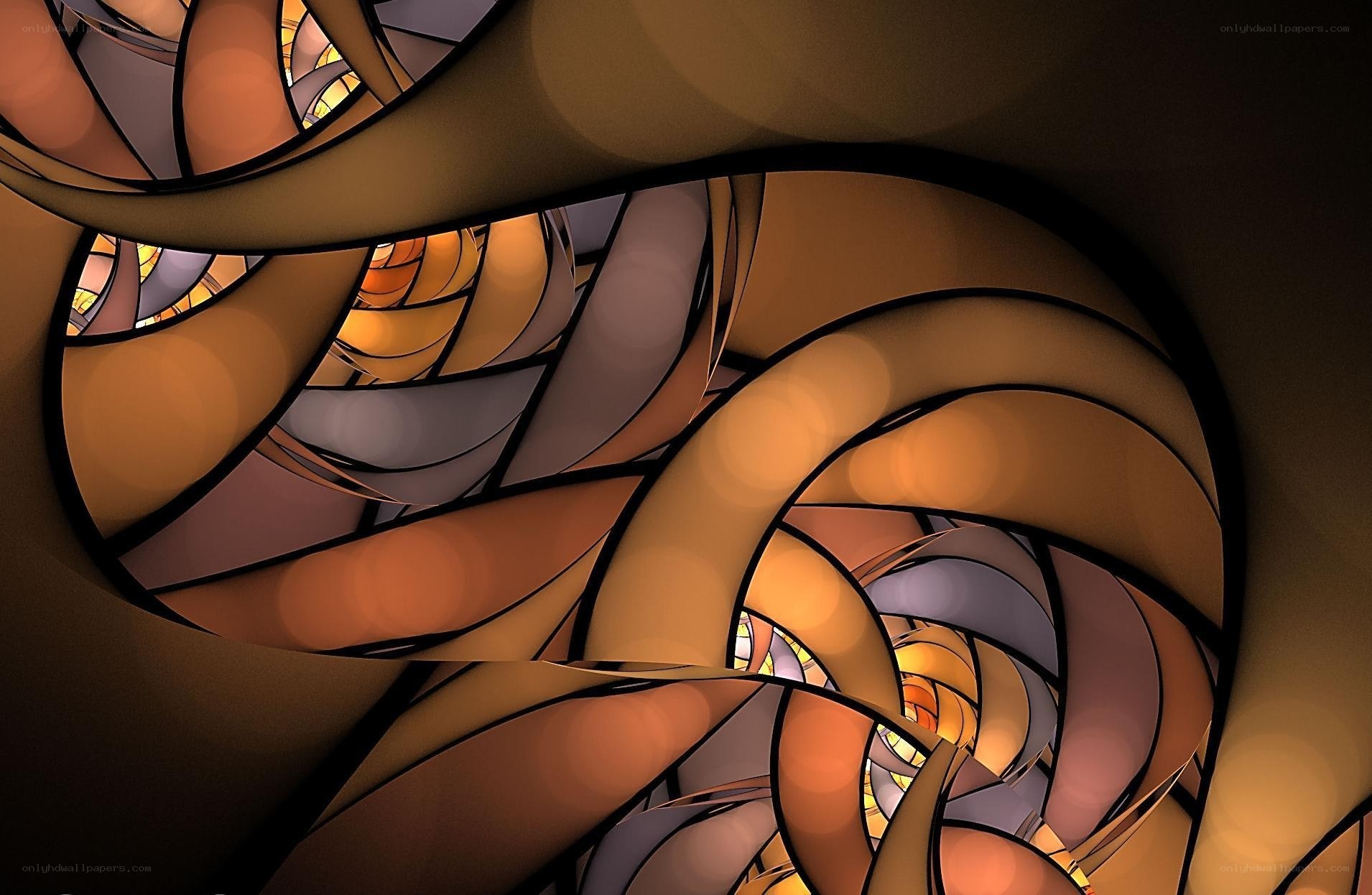 Abstract spiral tunnel