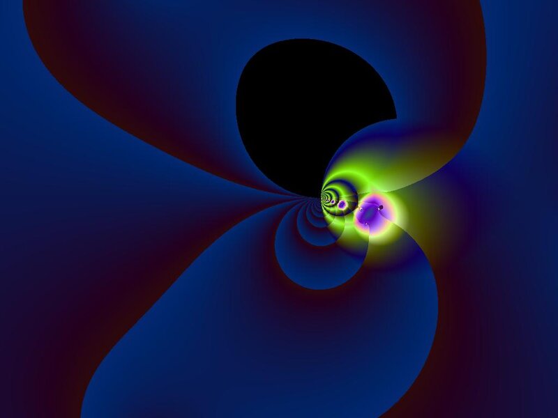 Abstract Spiral Tunnel — Blue