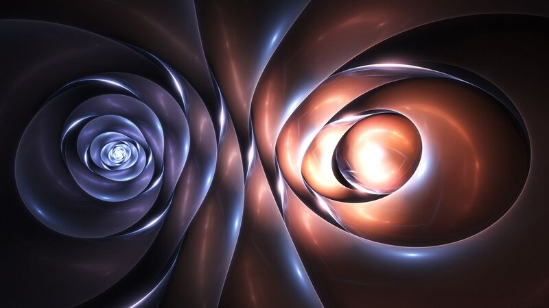 Abstract spiral vortex art