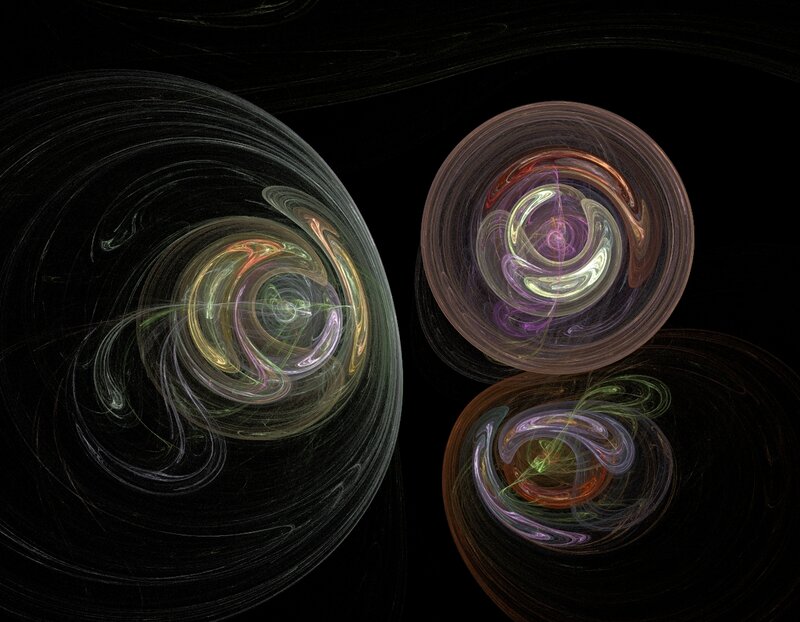 Abstract spiral vortex patterns