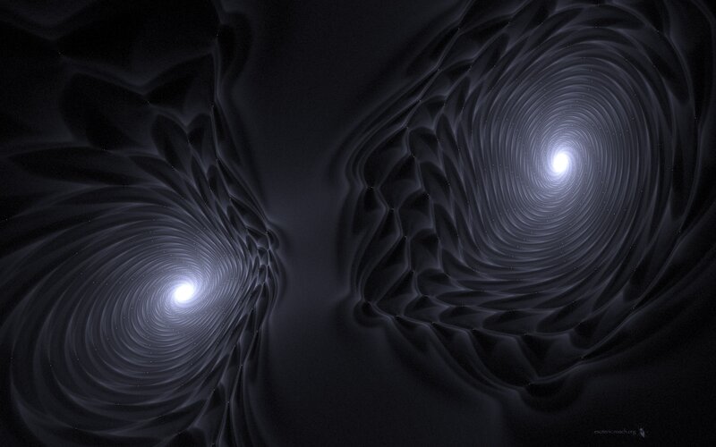 Abstract spiral vortex tunnel