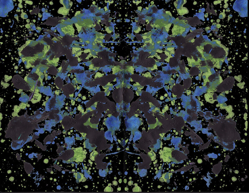 Abstract splatter art