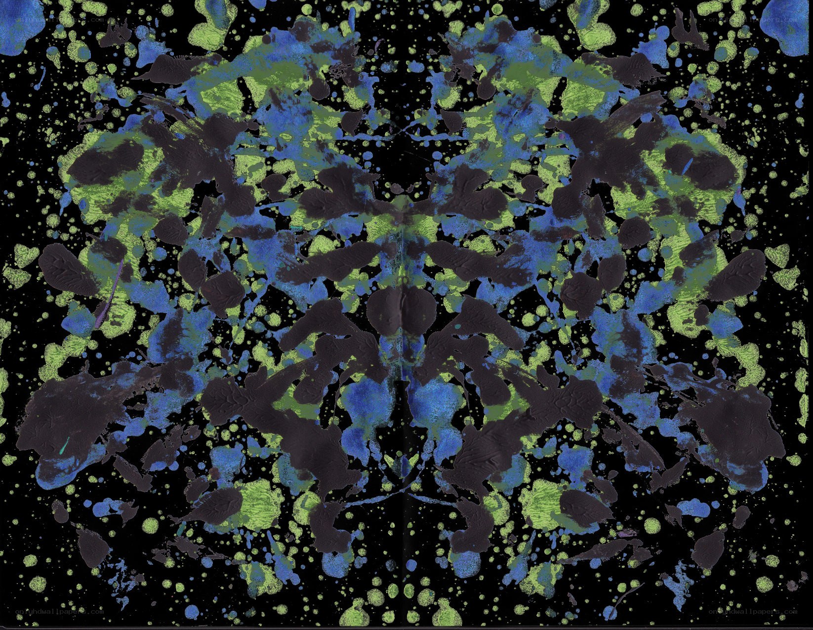 Abstract splatter art