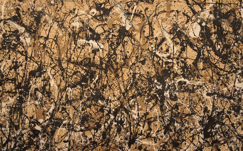 Abstract splatter painting