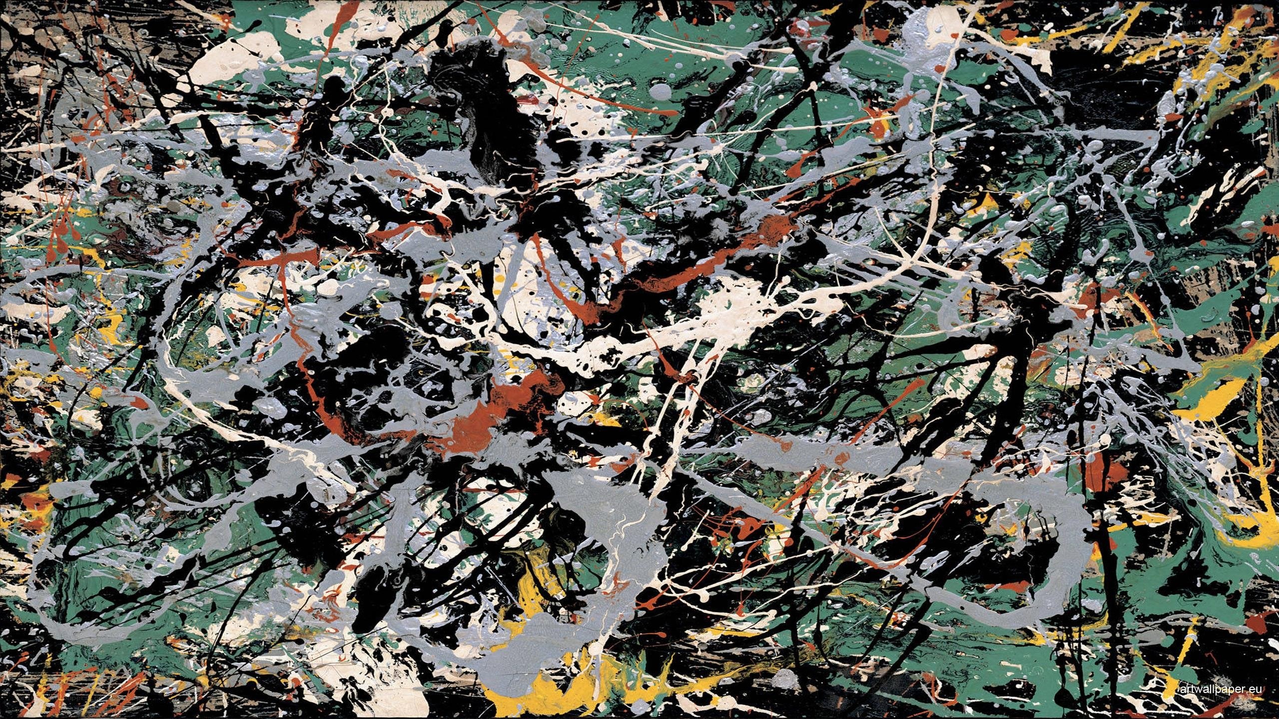 Abstract splatter painting