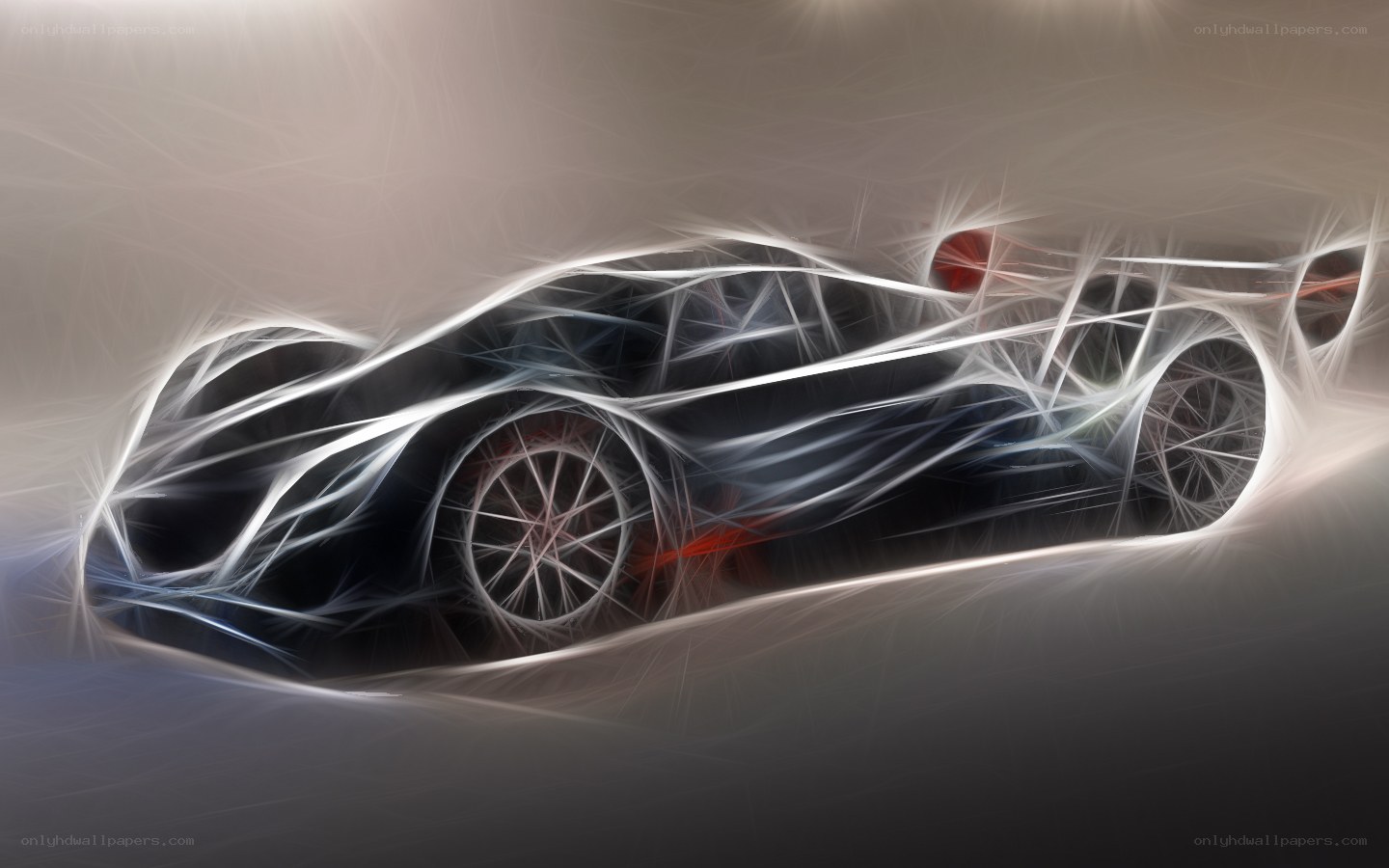 abstract sports car design