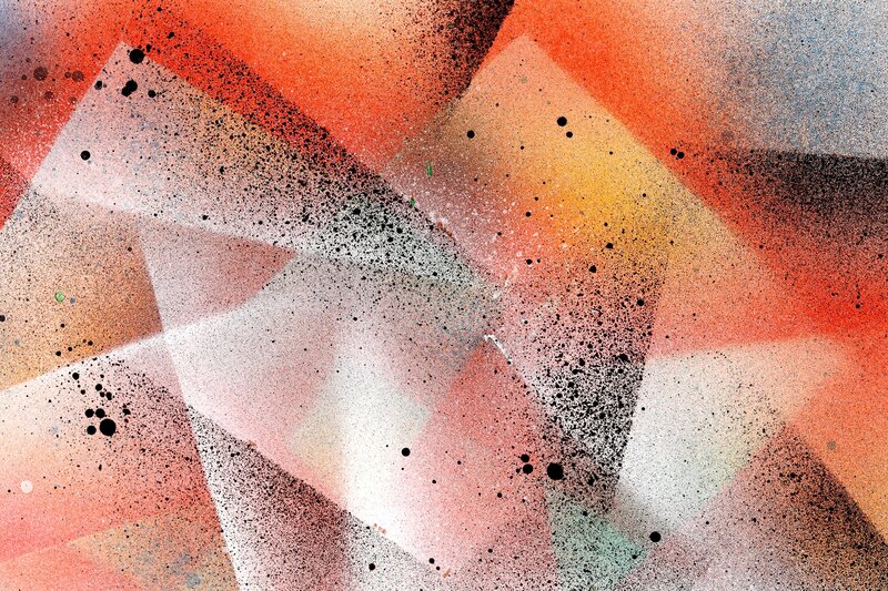 Abstract Spray-painted Shapes