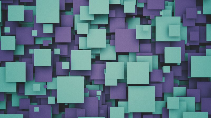 Abstract Square Pattern — Purple
