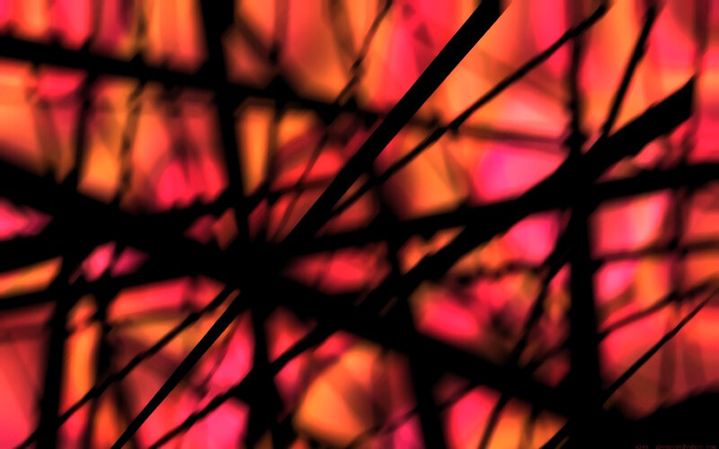 Abstract Stained Glass Pattern — Red