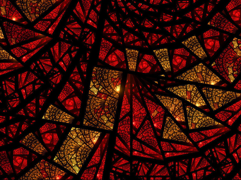 Abstract Stained Glass Pattern