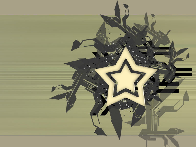abstract star and arrow design