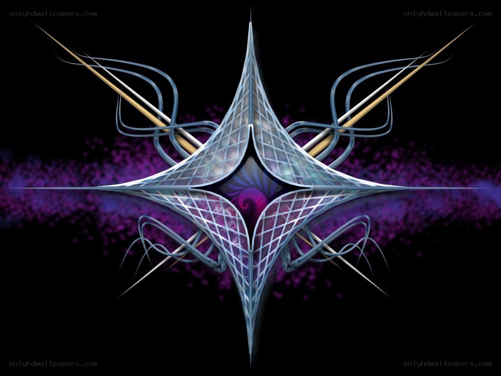 abstract star fractal design