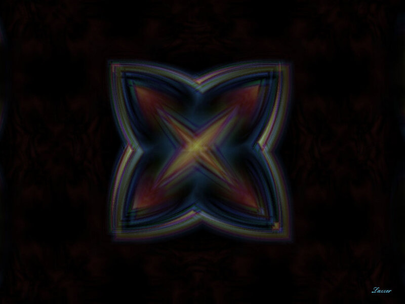 Abstract Star Pattern — Black