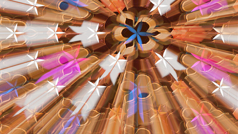 Abstract Star Pattern — Brown