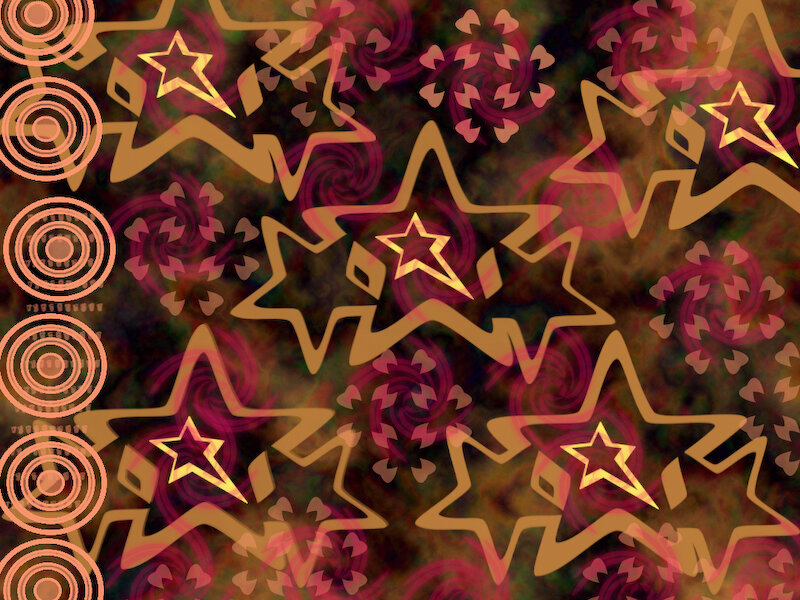 Abstract star pattern design