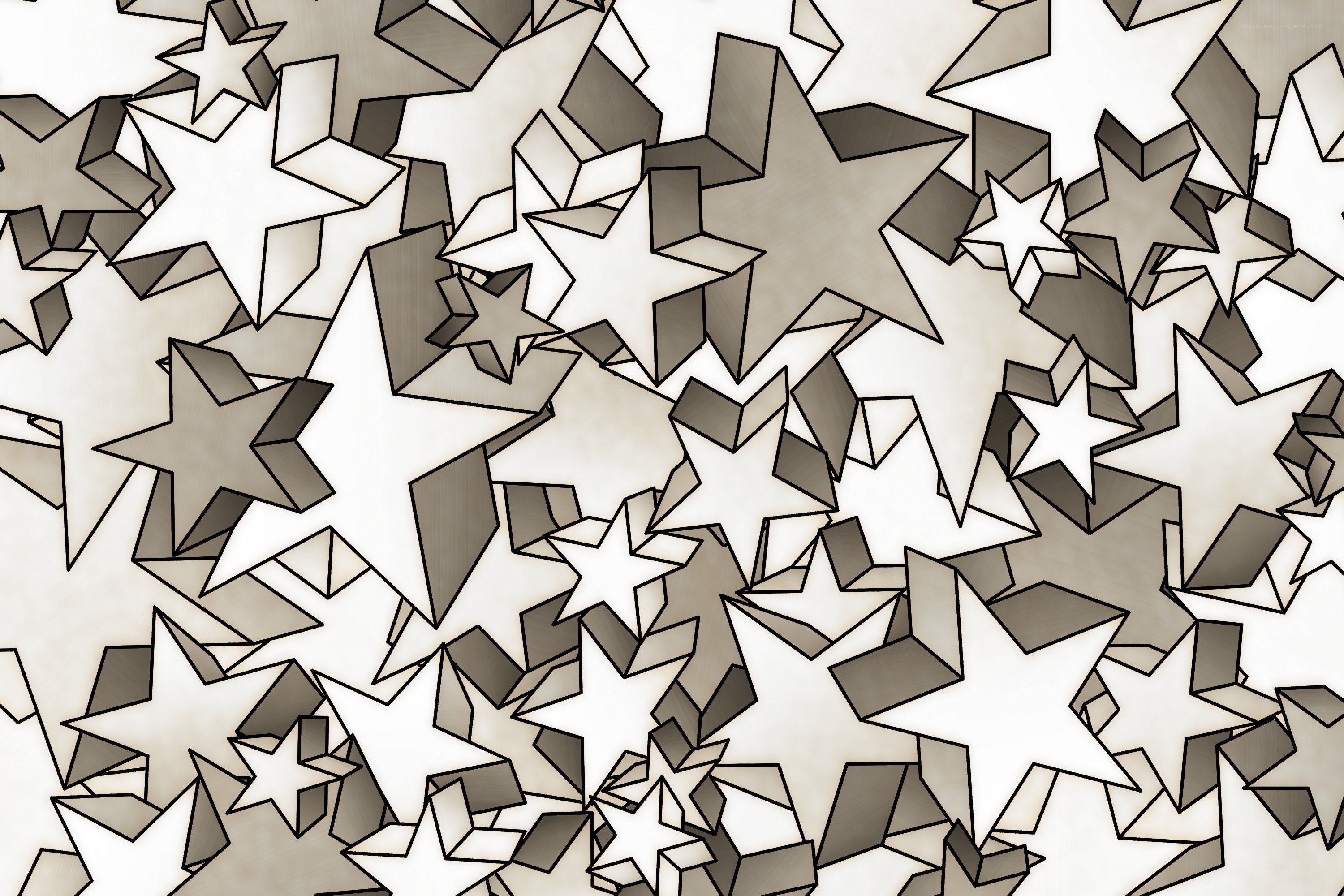 abstract star pattern design