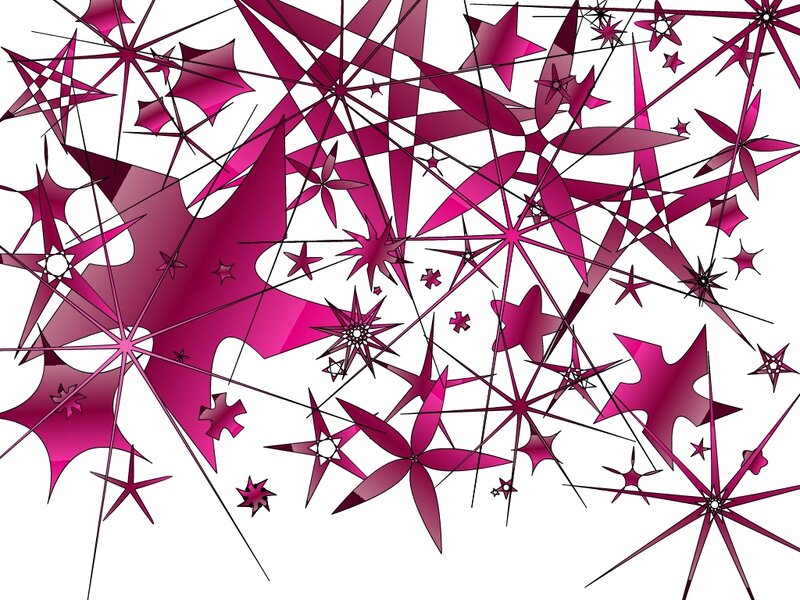 Abstract Star Pattern — Magenta