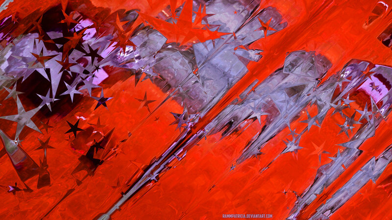 Abstract Star Pattern — Red, Dynamic