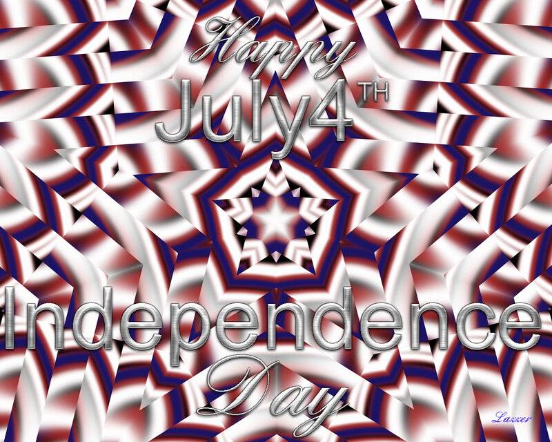 Abstract Star Pattern — Red
