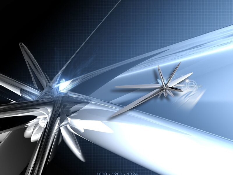 Abstract Star-shaped Design — Blue