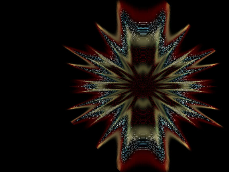 Abstract Starburst Pattern — Black, Dramatic