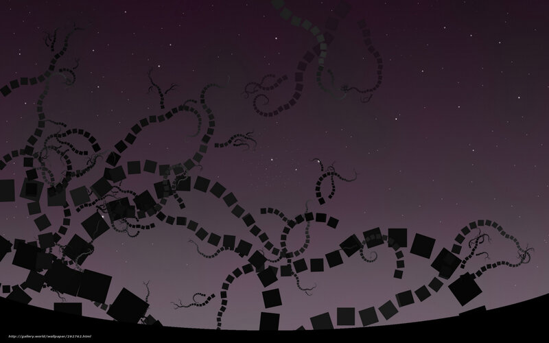 Abstract starry night with geometric patterns
