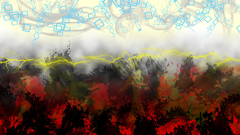 abstract storm landscape