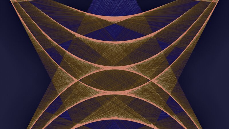 Abstract String Art Pattern