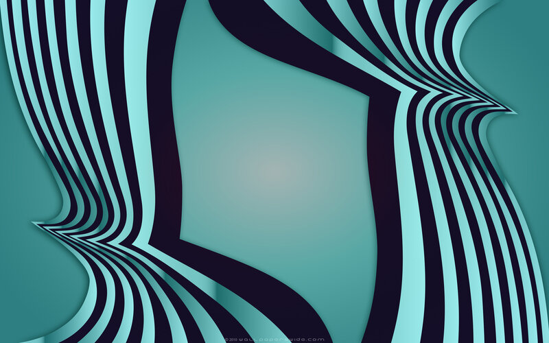 Abstract Striped Pattern — Teal