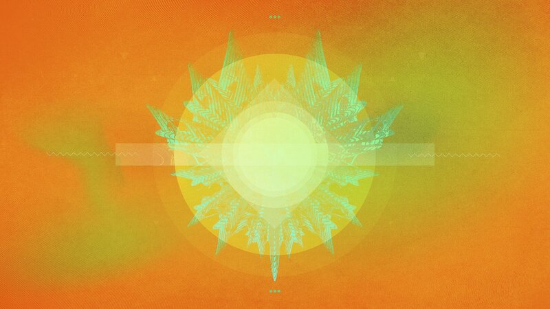 abstract sun design