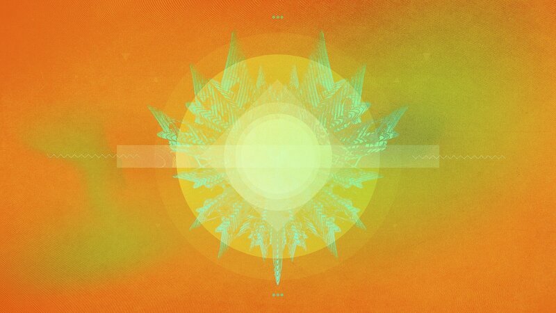 abstract sun design