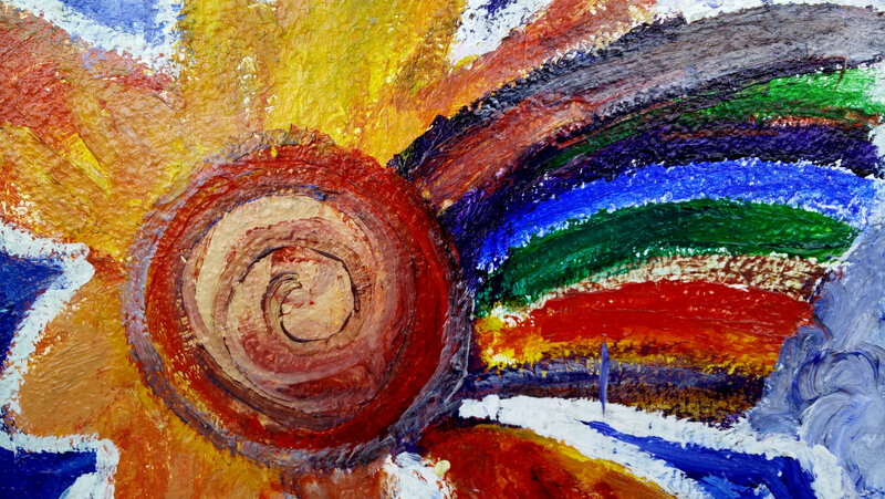 Abstract Sun Painting