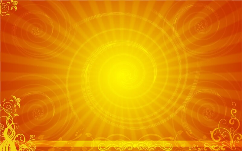 Abstract Sunburst Background — Yellow
