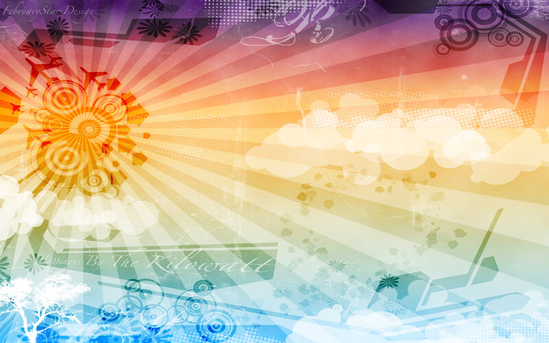 Abstract Sunburst Design