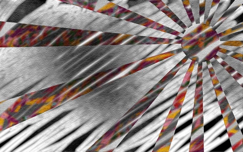 abstract sunburst pattern