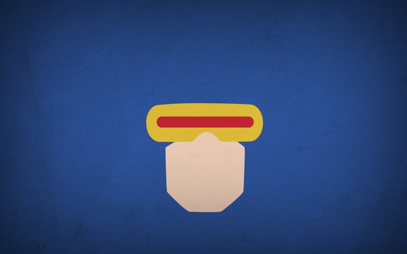 abstract superhero icon