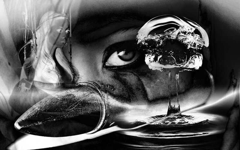 abstract surreal collage