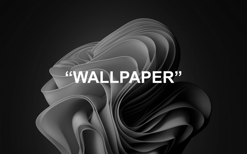 Abstract Swirl Design — Black