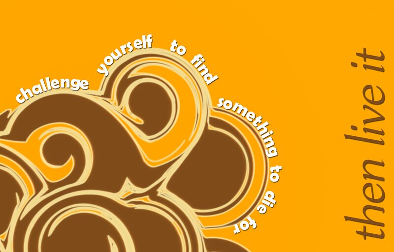 Abstract Swirl Design — Orange