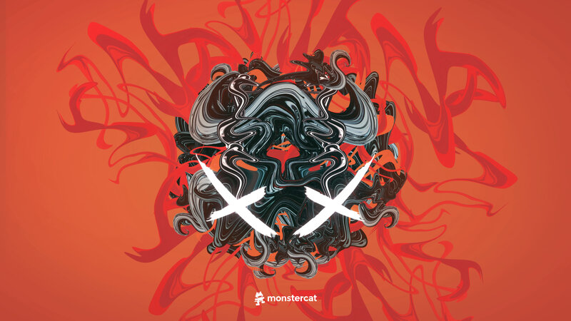 Abstract Swirl Design — Red