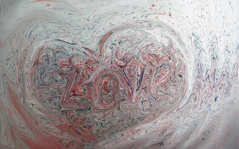 Abstract swirl of colors