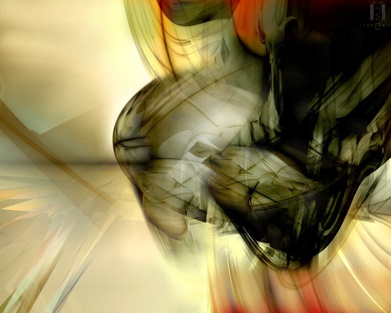 Abstract swirl of light and shadow