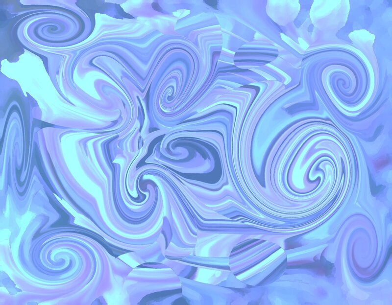 Abstract Swirl Pattern — Blue, Dreamy