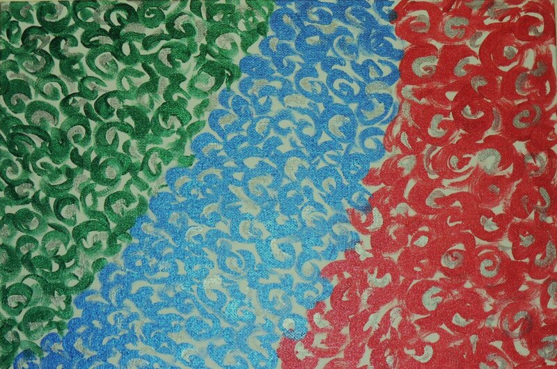 Abstract Swirl Pattern — Green