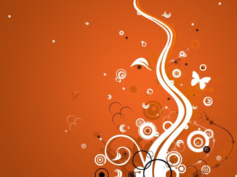 Abstract Swirl Pattern — Orange, Dynamic, Vector Art