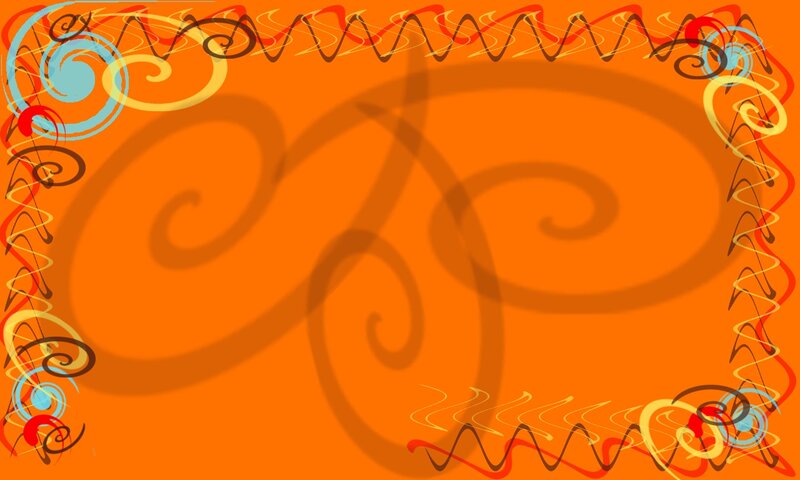 Abstract Swirl Pattern — Orange