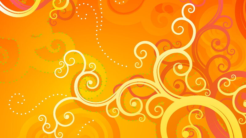 Abstract Swirl Pattern — Orange, Vibrant