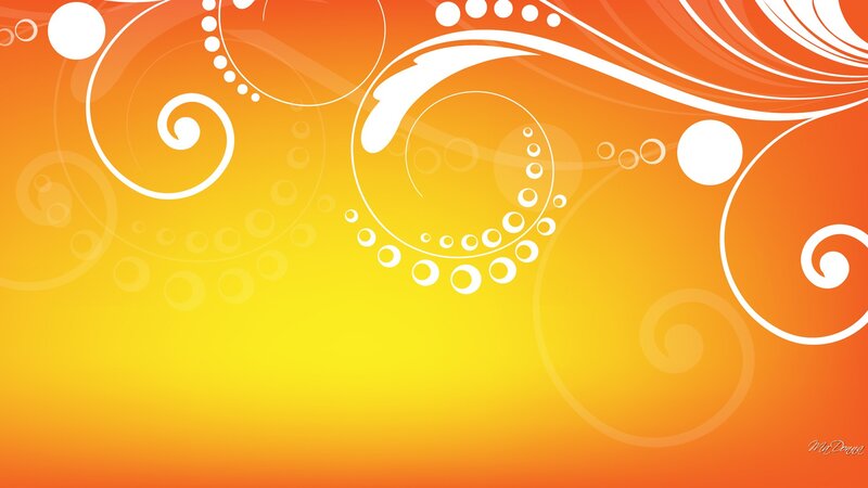 Abstract Swirl Pattern — Orange, Vibrant, Vector Art