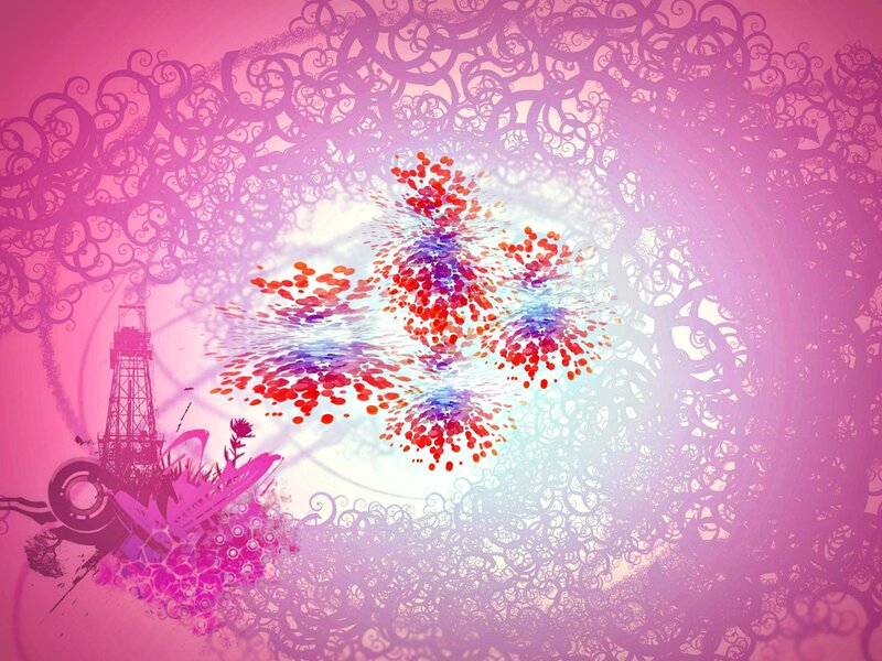 Abstract Swirl Pattern — Pink, Vibrant