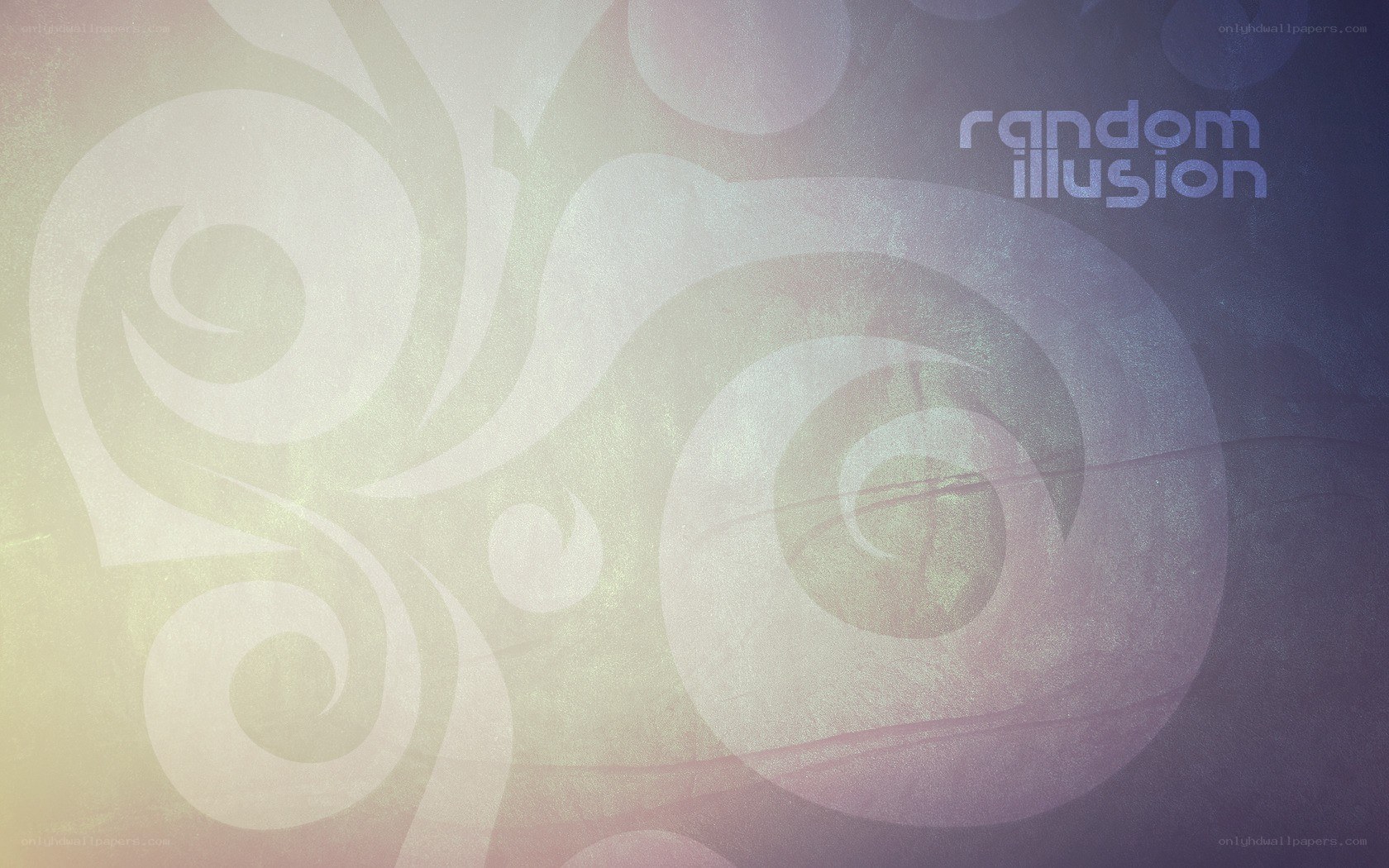 abstract swirl pattern with text